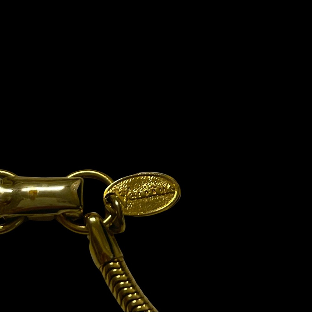 Vintage Estate VENDOME Gold Tone
Long Chain Link Necklace with strange locket - Picture 3 of 5